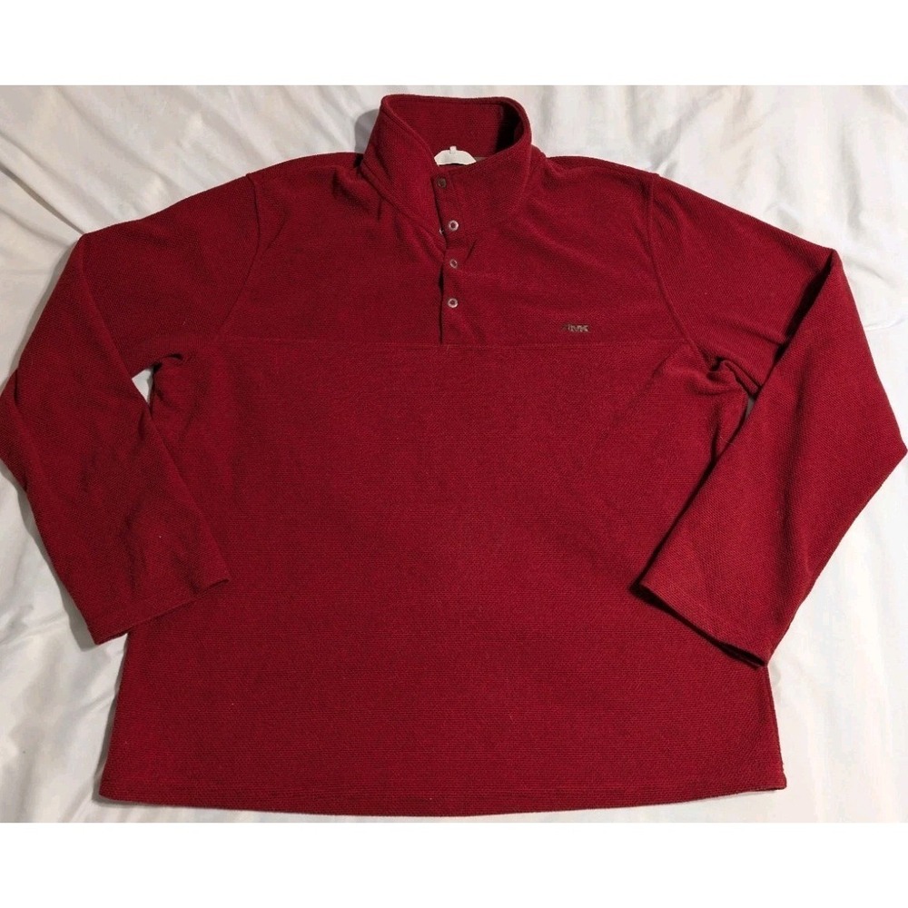 Mountain Khakis Red Quarter Snap Pullover Fleece Mens XXL Outdoor‎ Sweater